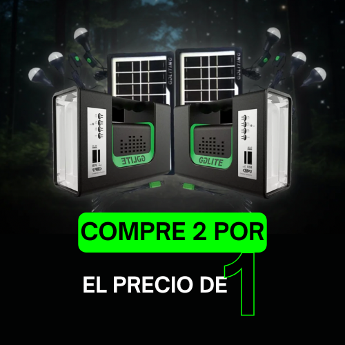 ¡Compre 2 por el precio de 1! Kit Solar Baterluz